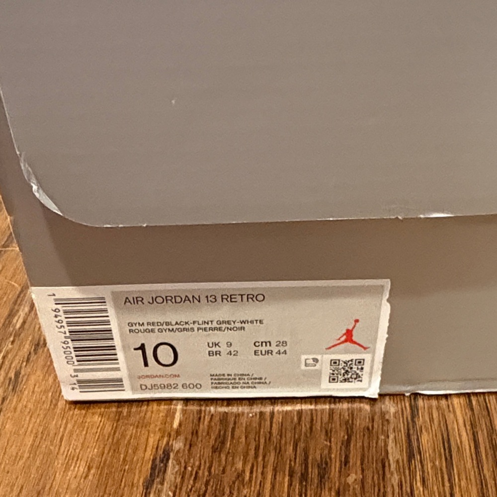 Jordan Air 13 Retro in Gym Red, Black, and White - Picture 2 of 6